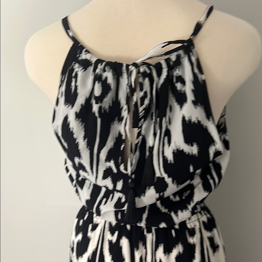 Athleta Black and White Halter Sundress Maxi - Picture 6 of 8